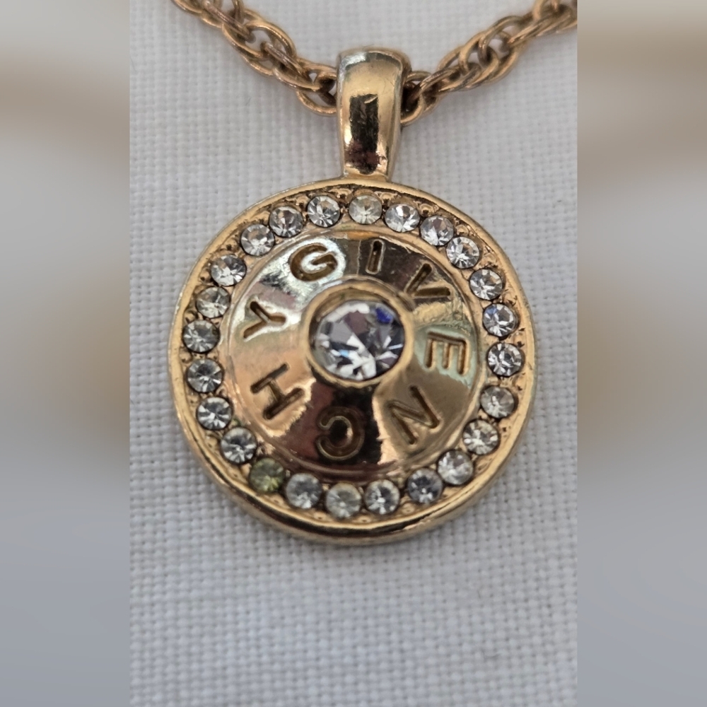 Vtg Givenchy Gold Tone Necklace - Picture 2 of 9